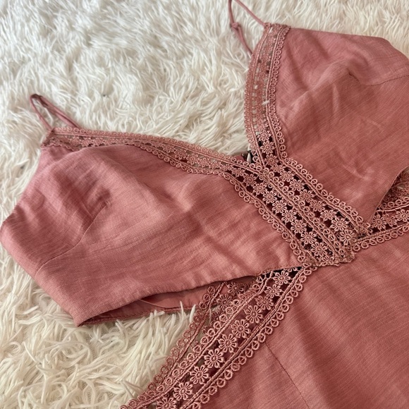 Indikah Rose Mauve Cutout Mini Dress – Size M - Picture 4 of 15